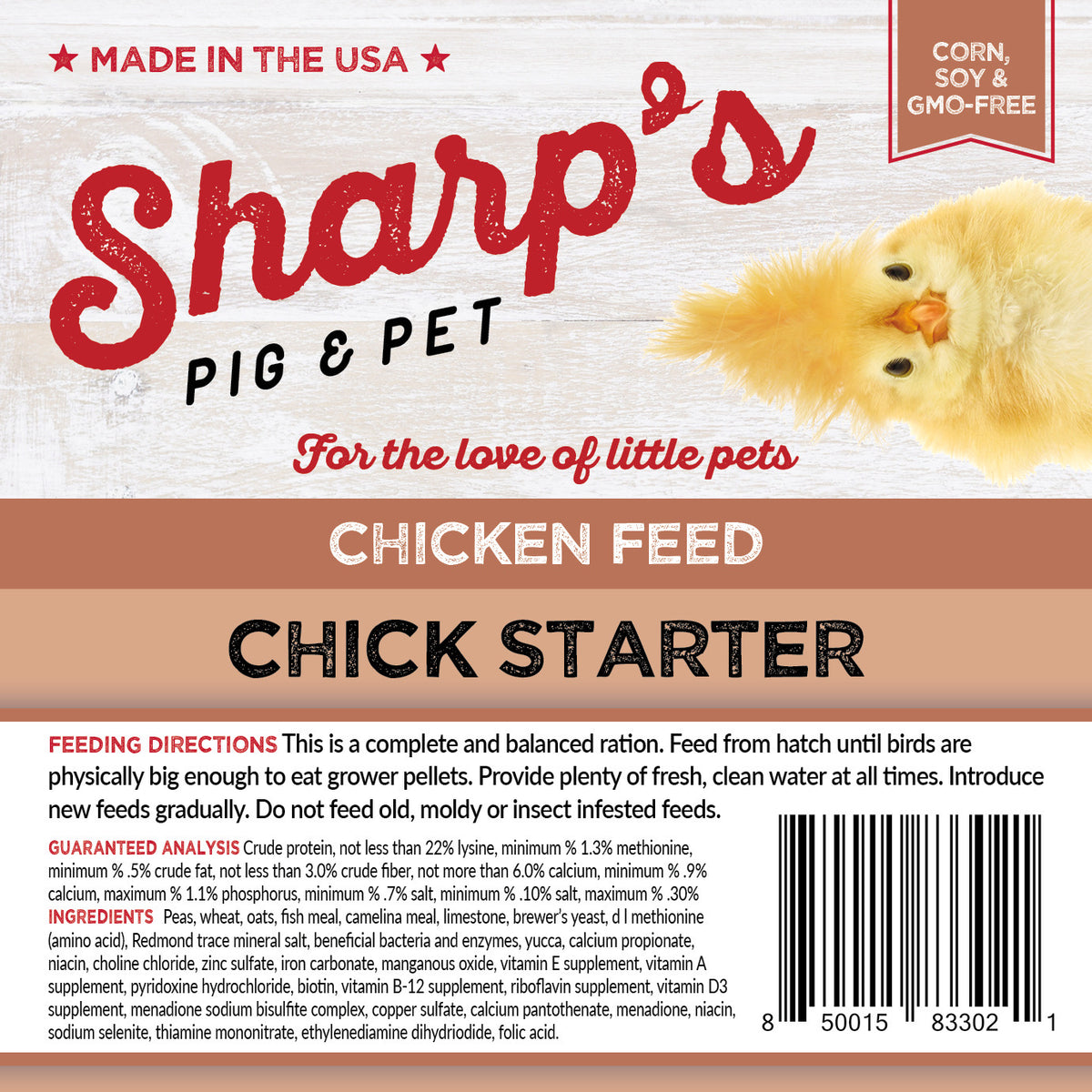 Sharp&#39;s Chick Starter
